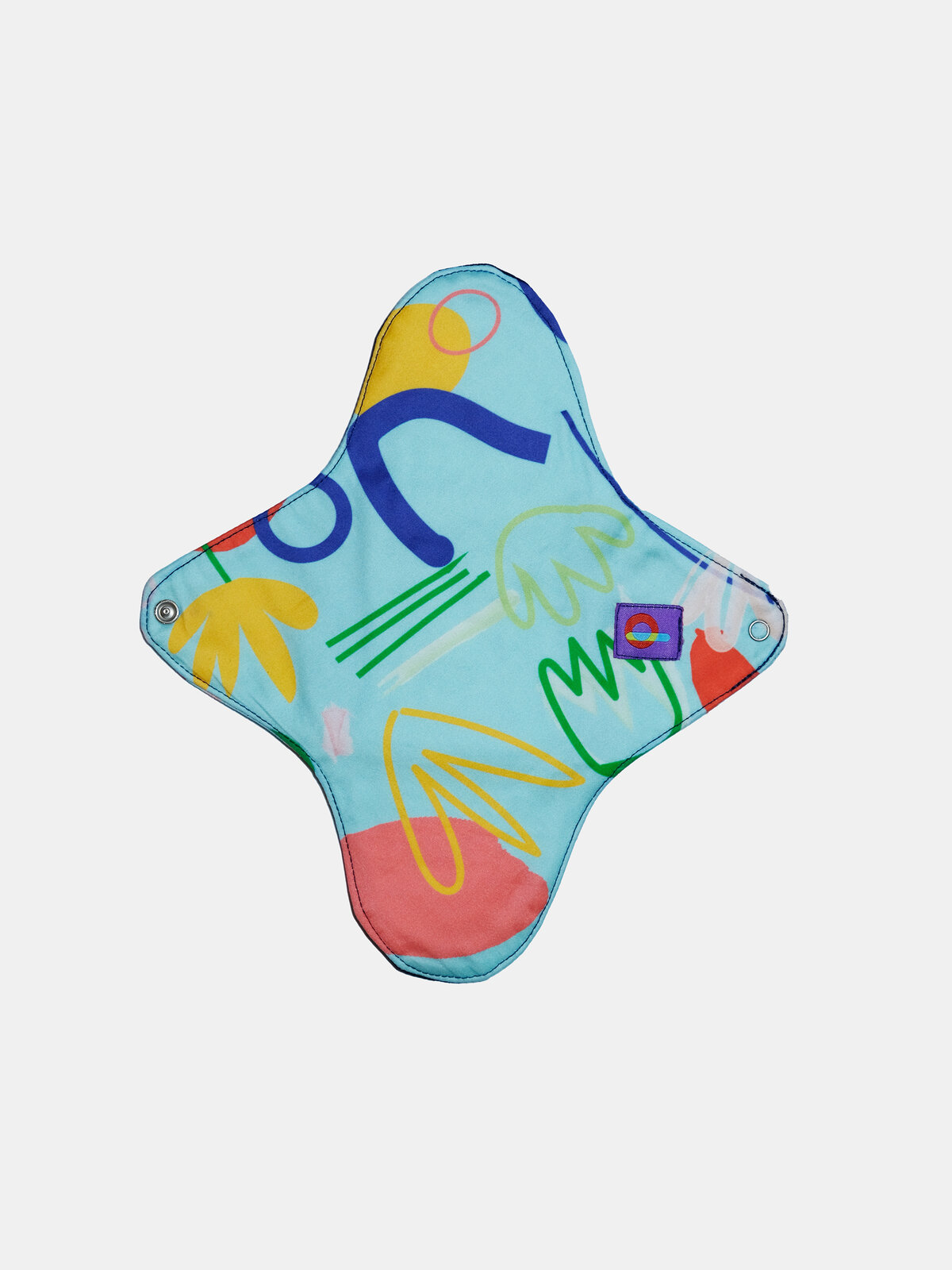 outside of floral lines reusable pad